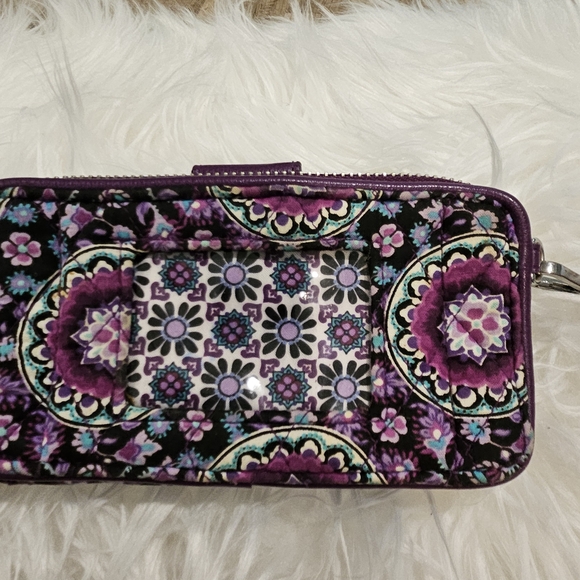Vera Bradley Purple Medallion Crossbody Bag and Wallet - Picture 8 of 9